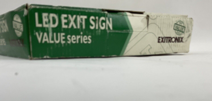 EXITRONIX VEX/U/BP/WB/WH VALUE SERIES LED EXIT SIGN 120/277VAC