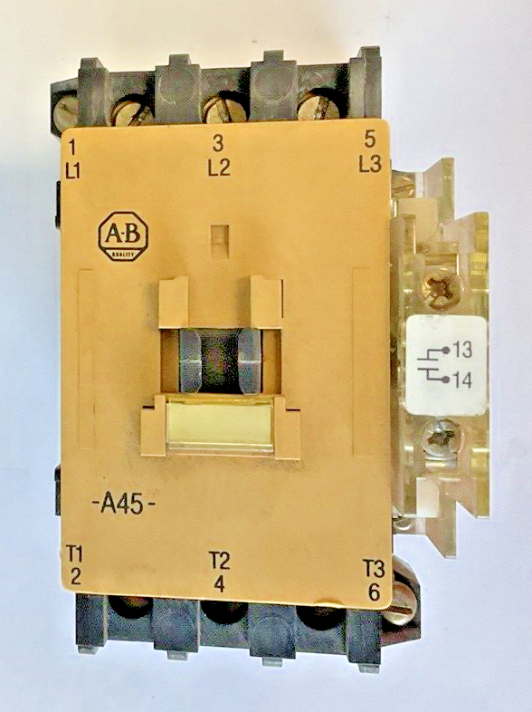 ALLEN BRADLEY 100-A45N*3 CONTACTOR SER.C 45A W/ 195GA10 AUX SER.A