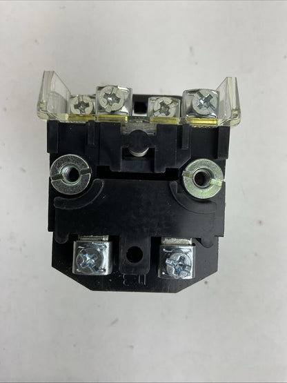 ALLEN BRADLEY 800T-PA16A SER T 120VAC ILLUMINATED TYPE W/GUARD AMBER PUSHBUTTON