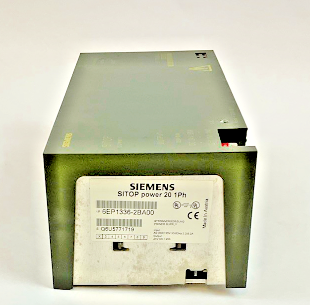 SIEMENS 6EP1 336-2BA00 POWER SUPPLY 120/230V 50/60HZ 20A 24VDC