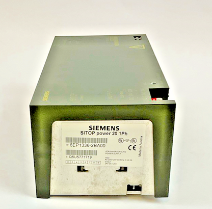 SIEMENS 6EP1 336-2BA00 POWER SUPPLY 120/230V 50/60HZ 20A 24VDC