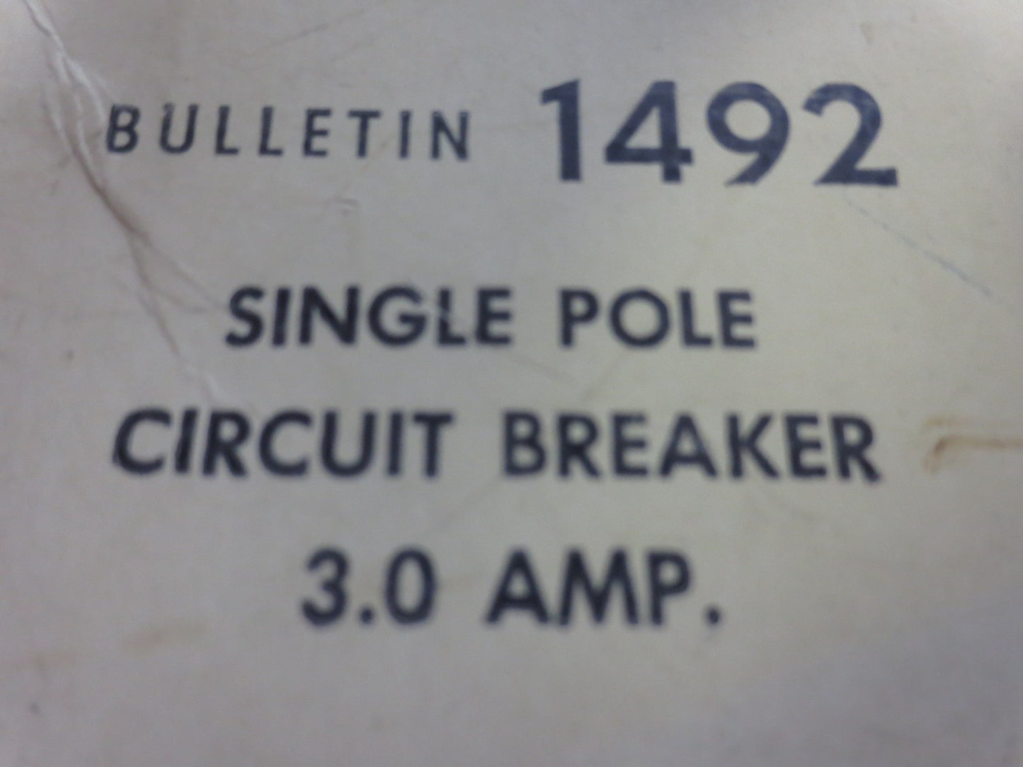 ALLEN-BRADLEY 1492-G030 Ser. A - SINGLE POLE CIRCUIT BREAKER - 3.0A NEW SURPLUS