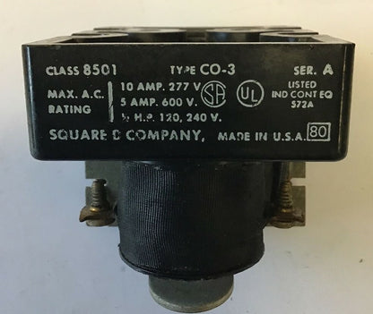 SQUARE D 8501 C0-3 CONTROL RELAY SER.A 10AMP 277V