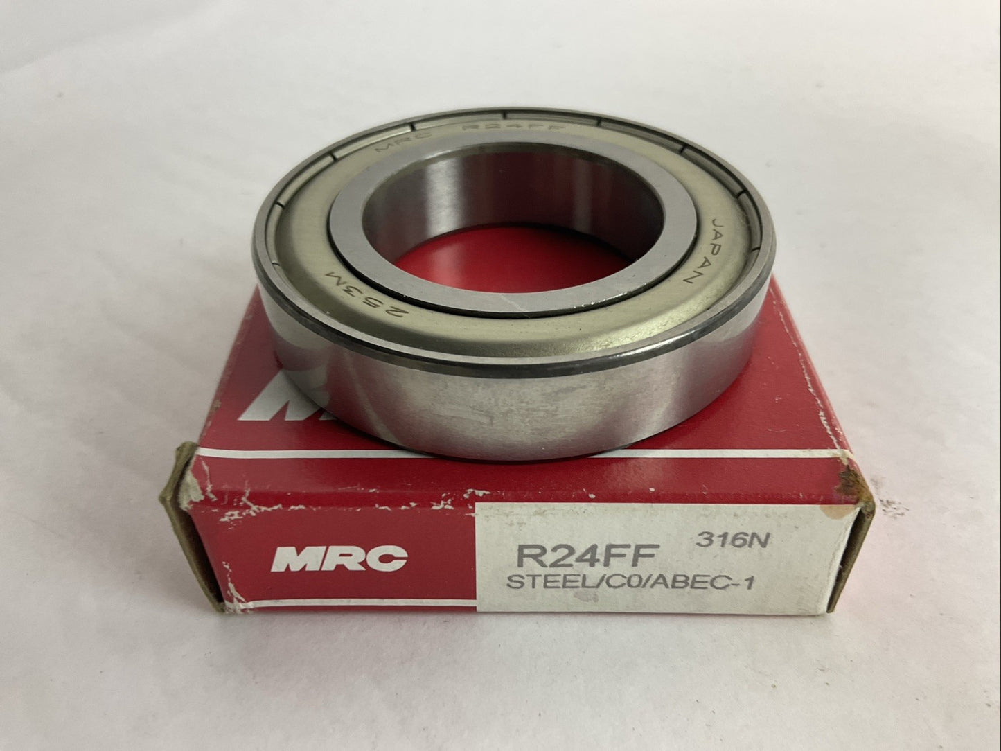 MRC R24FF STEEL/C0/ABEC-1 DEEP GROOVE BALL BEARING