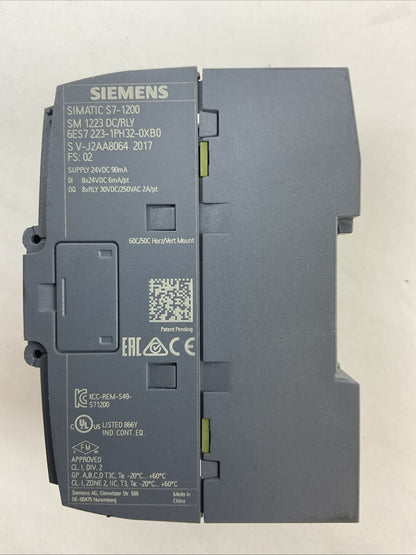 SIEMENS 1P 6ES7 223-1PH32-0XB0 SIMATIC S7-1200 SM 1223 DC/RLY I/O MODULE