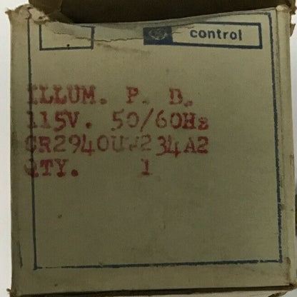 GE CR2940UW234A2 ILLUMINATED PUSHBUTTON 115V 50/60HZ