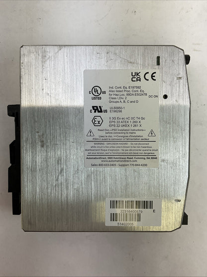 RHINO PSH-24-120(120W) INDUSTRIAL POWER SUPPLY OUTPUT 24VDC 5A INPUT 100-240VAC