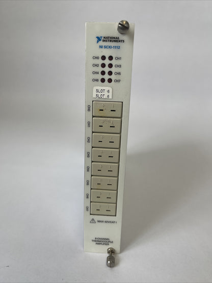 NATIONAL INSTRUMENTS SCXI-1112 8-CHANNEL THEMOCOUPLE AMPLIFIER 42V