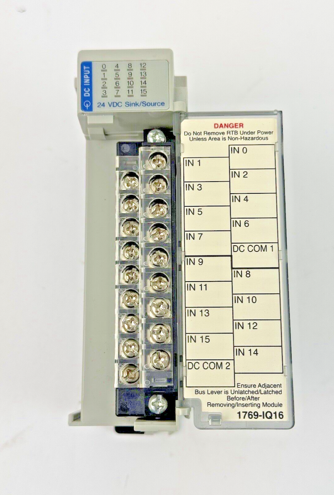 ALLEN-BRADLEY - 1769-IQ16 SER. A, F/W REV 3.1, DIR/VER 10000550525/00 - 16 PT.
