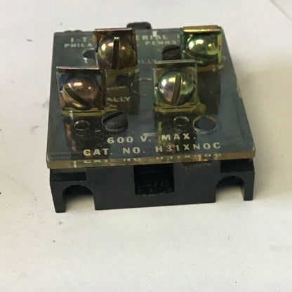 ITE H31XNOC CONTACT BLOCK 600V