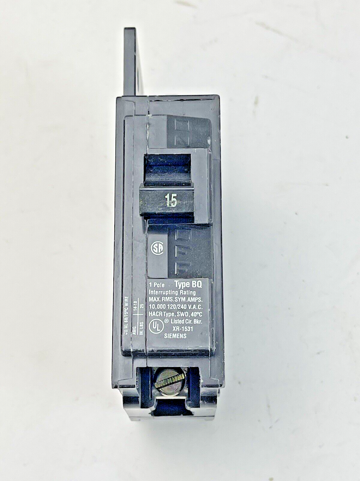 SIEMENS **BOX OF 12** - BQ1B015 - CIRCUIT BREAKERS - 15A/1POLE/240VAC - NEW
