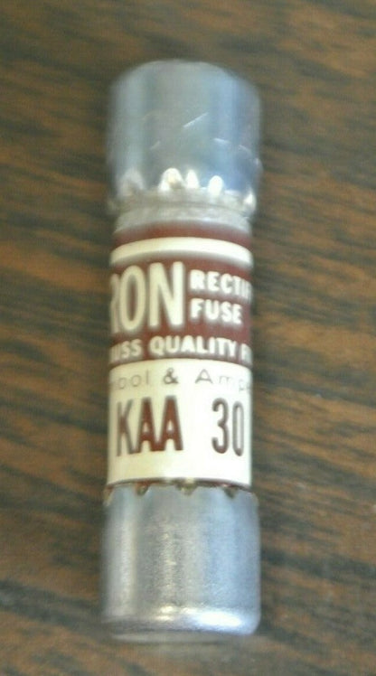 LOT of 6 / BUSSMANN / TRON KAA30 RECTIFIER FUSES / 130V / 30A / NEW SURPLUS