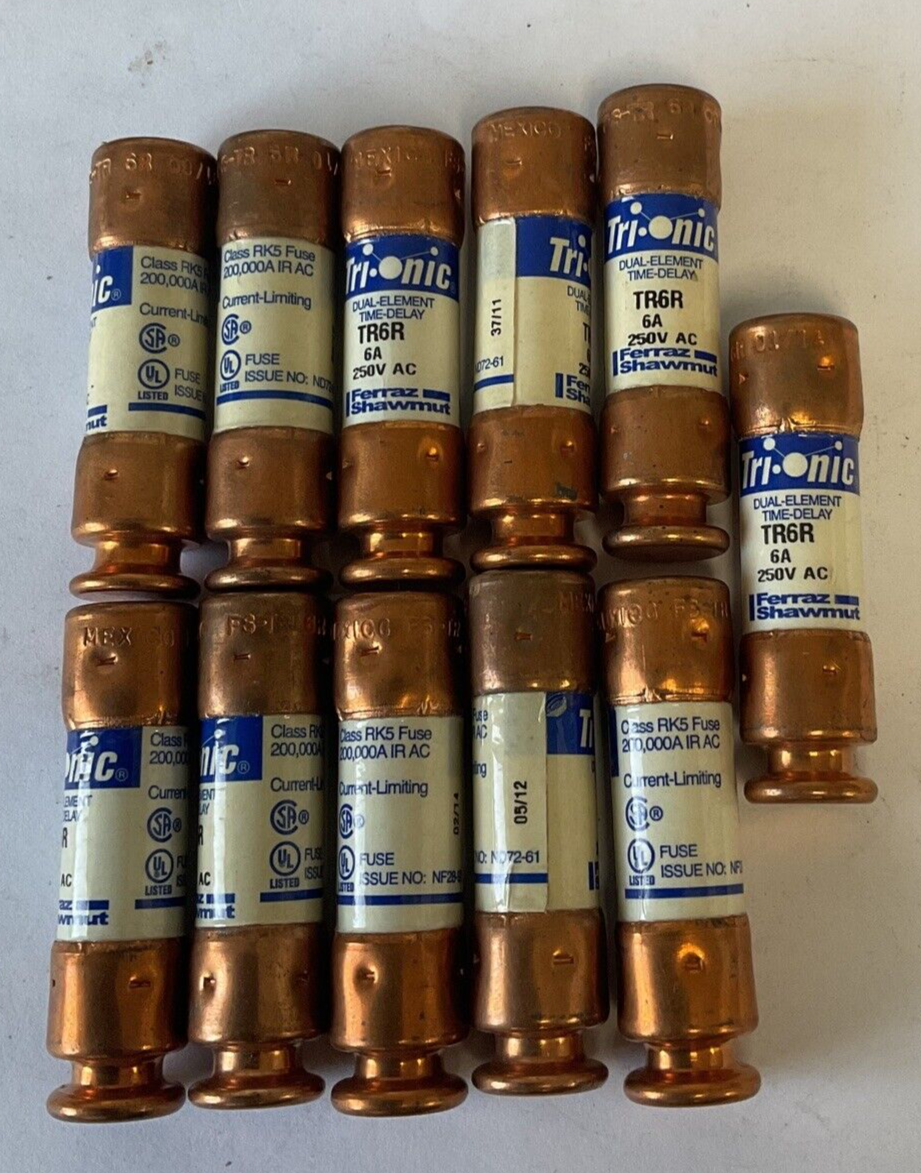 FERRAZ SHAWMUT TR6R 6A FUSE 250VAC ****LOTOF11****