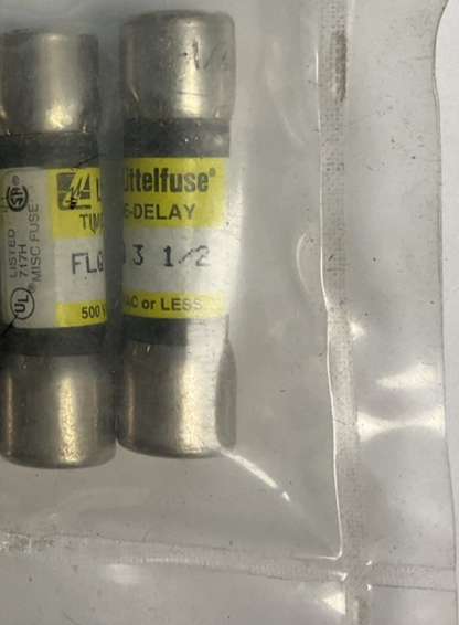 LITTELFUSE FLQ 3 1/2 AMP TIME DELAY FUSE 600VAC ***LOTOF10***