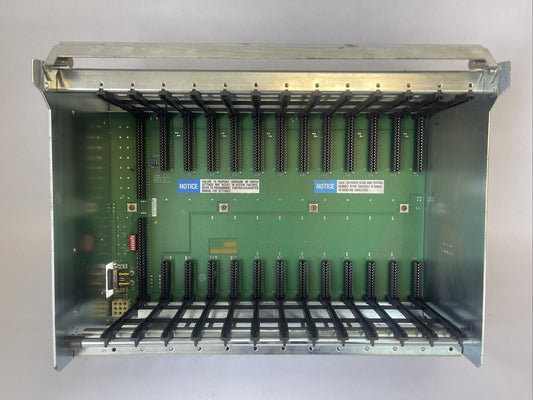 ALLEN BRADLEY 1771-A3B1 12 SLOT I/O CHASIS RACK SER B REV N01 5V BACKPLANE 24AMP