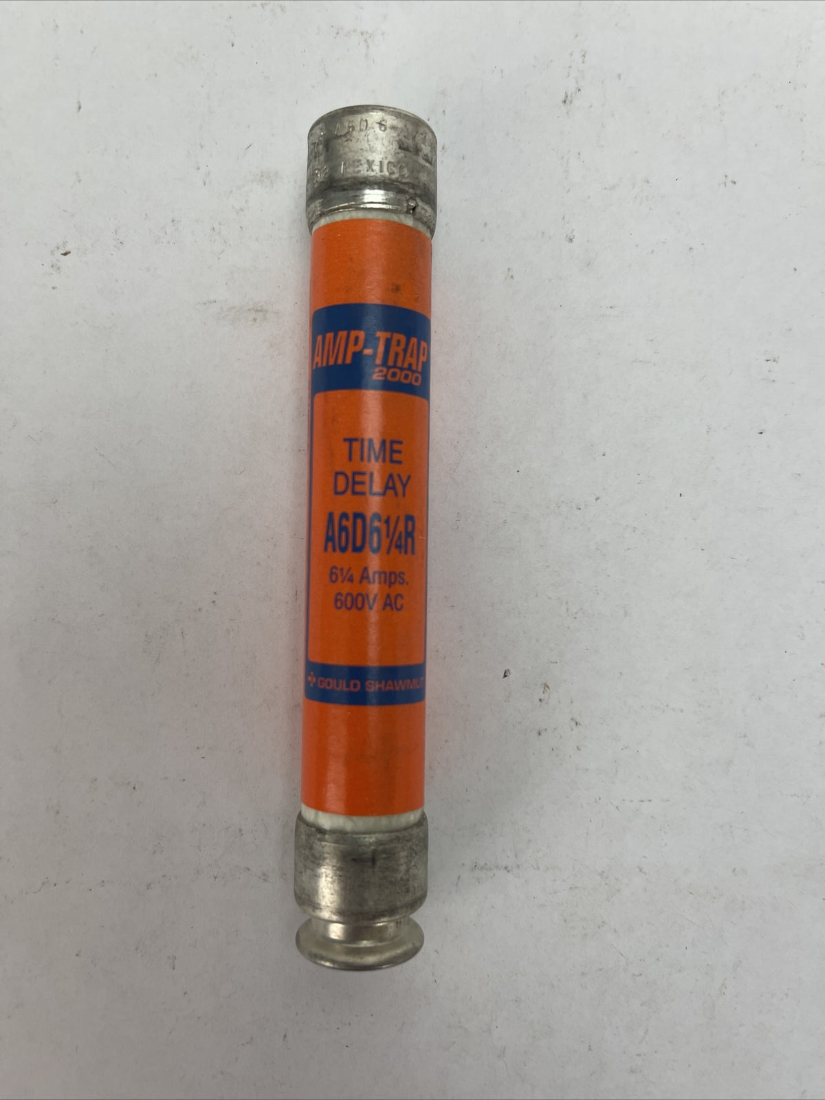 GOULD SHAWMUT A6D6-1/4 AMP-TRAP 2000 TIME DELAY FUSE 600VAC 6-1/4AMP (LOT OF 8)