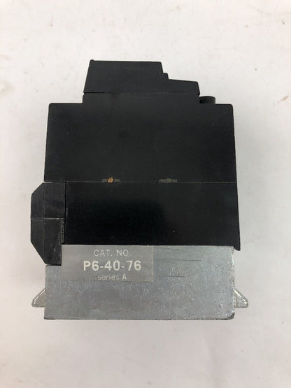 Sylvania P6-40-76 P6 Control Relay 4 N.O. Poles 120 V 60 HZ Series A NAED 48015