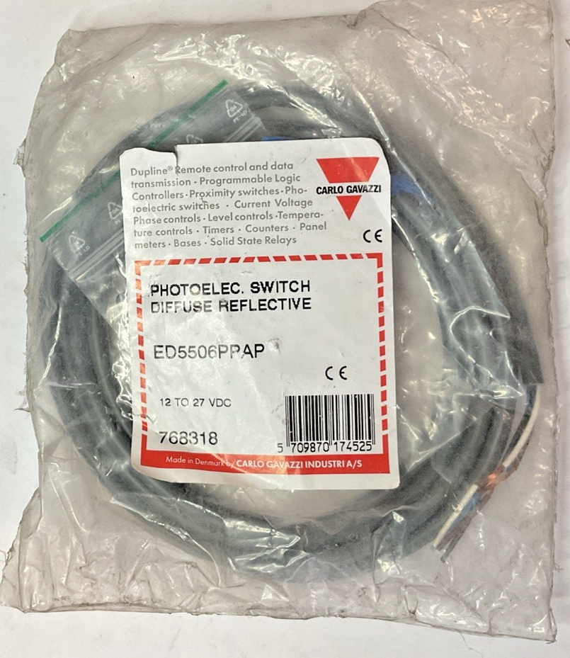 CARLO GAVAZZI ED5506PPAP PHOTOELECTRIC SWITCH 12-27VDC 200MA