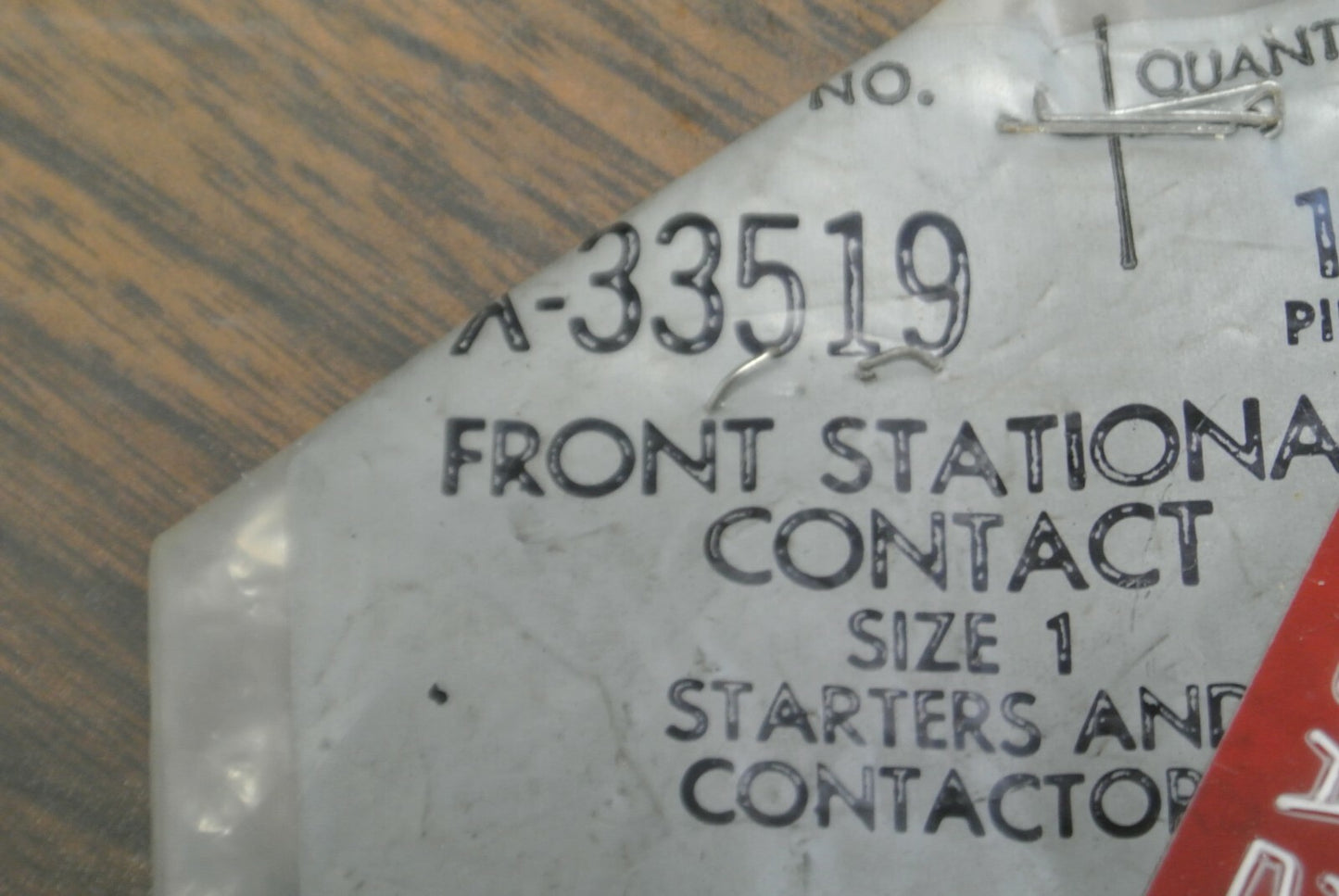 LOT of 6 / ALLEN-BRADLEY X-33519 FRONT STATIONARY CONTACTS / SIZE 1  NEW SURPLUS