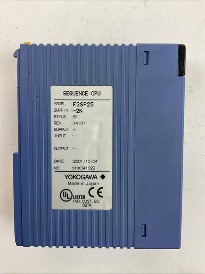 YOKOGAWA F3SP25-2N SEQUENCE CPU MODULE