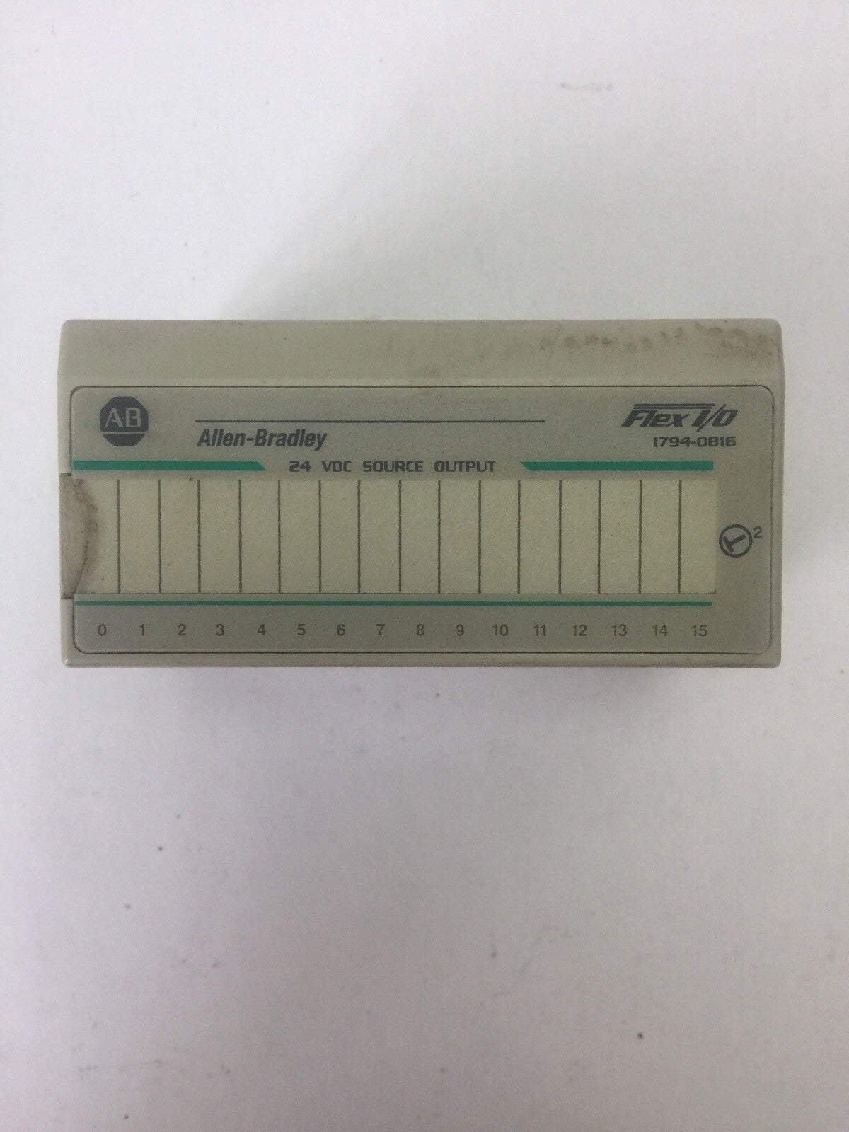 ALLEN BRADLEY 1794-OB16 24VDC SOURCE OUTPUT MODULE SER A REV A01 FLEXBUS 5VDC