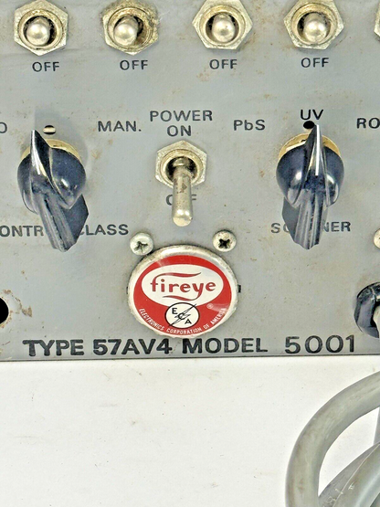 FIREYE - 57AV4-5001 - TESTER - 120 VAC - FOR USE W/ C, D-SERIES & FLAME MONITOR