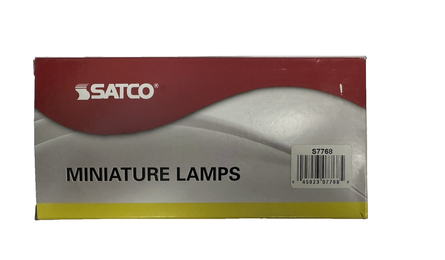 SATCO S7820 MINIATURE LIGHT BULBS 8 PACK LAMPS