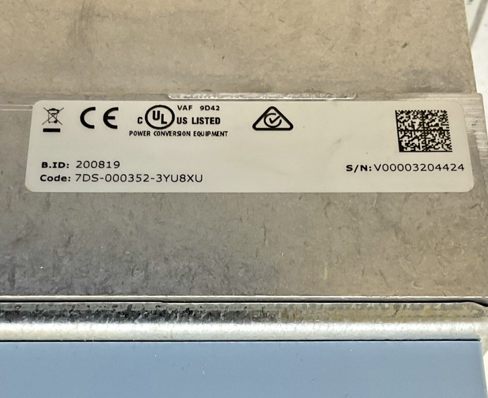 EATON SVX001A1-4A1B1 AC DRIVE 3.3A 1.5HP 480V 1.1KW FRM:SVX00031V03 320HZ