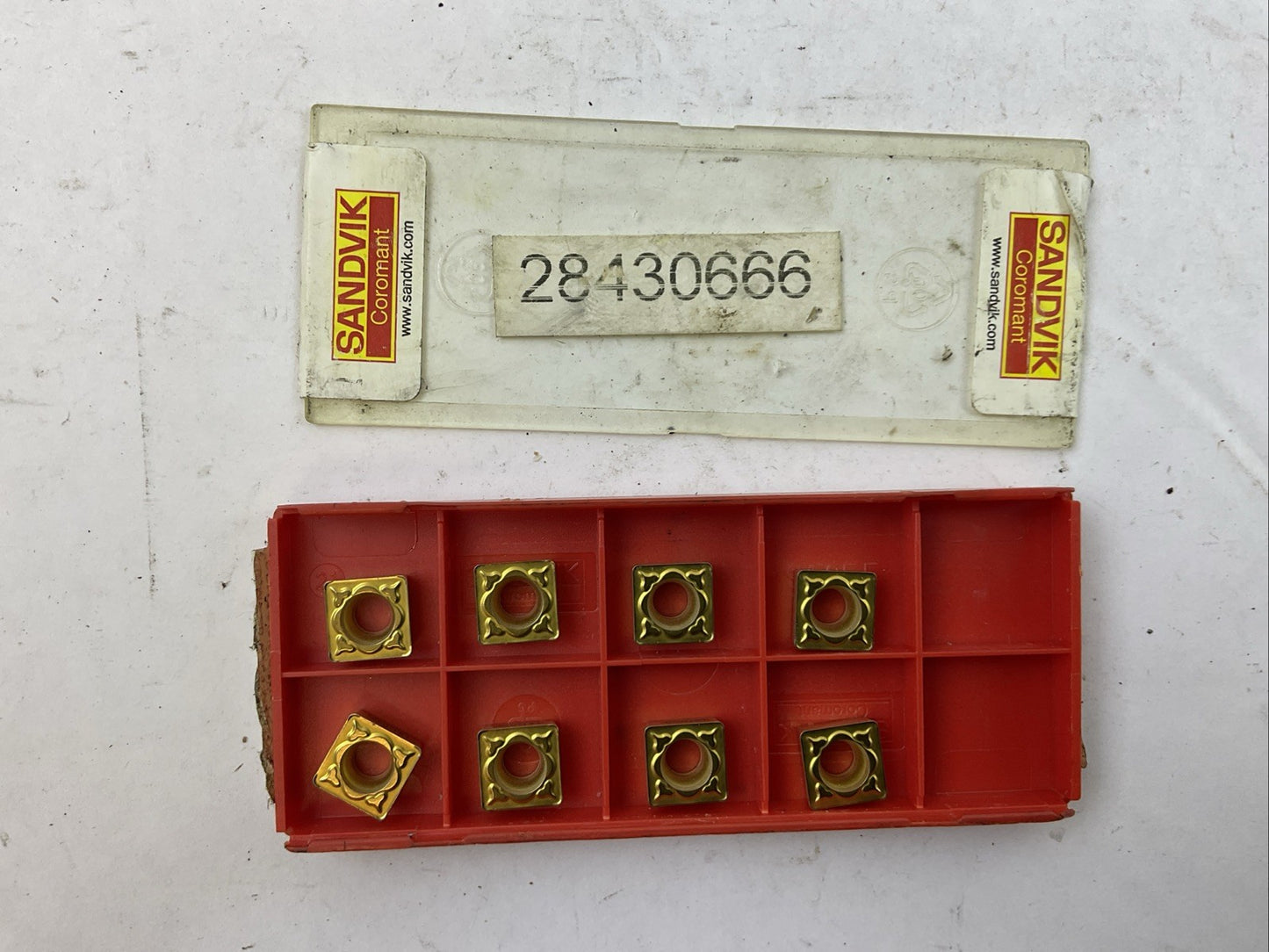 SANDVIK SCMT 09 T3 08-MM 2025 SCMT 3(2.5) 2-MM 2025 CARBIDE INSERT (BOX OF 8)