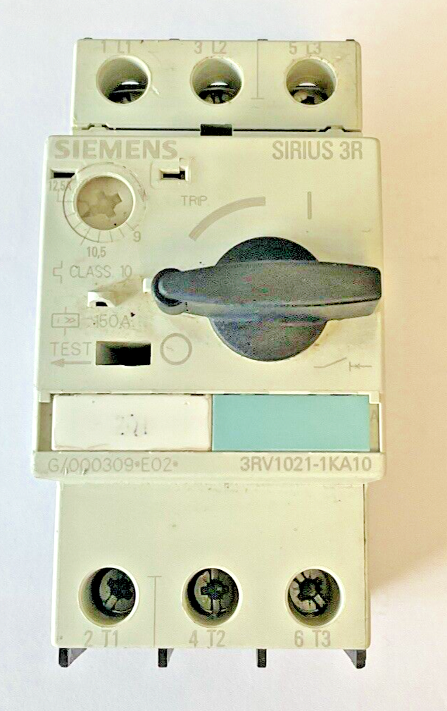 SIEMENS 3RV1021-0KA10,3RV1021-1KA10 MOTOR CONTROL 600V****LOTOF2***