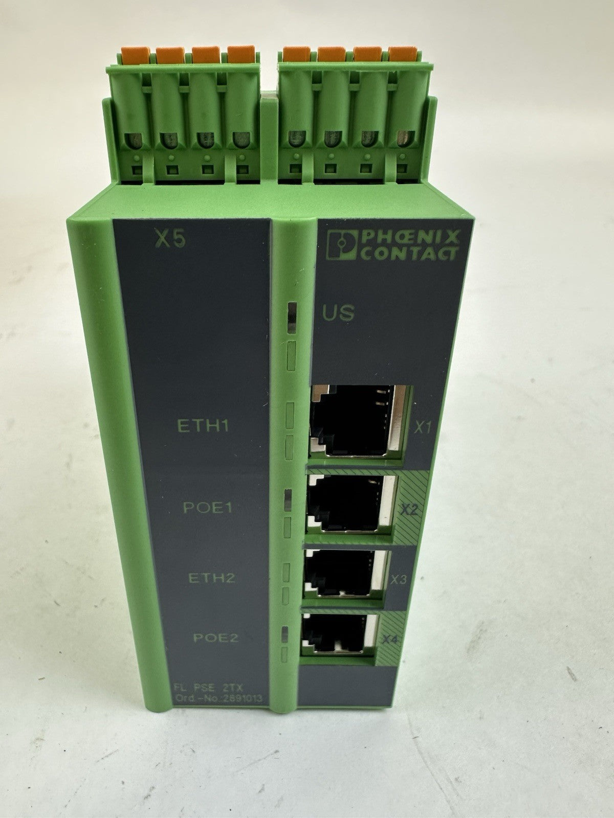 PHOENIX CONTACT FL PSE 2TX 2891013 24VDC ETHERNET MODULE