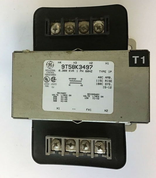 GENERAL ELECTRIC 9T58K3497 IND. CONTROL TRANSFORMER 0.300KVA 1PH 60HZ TYPE IP