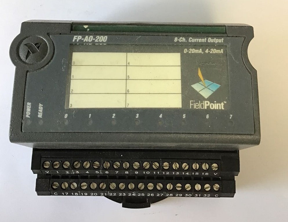 NATIONAL INSTRUMENTS PF-AO-200 OUTPUT MODULE 8 CH 4-20MA W/FP-TB-1 BASE