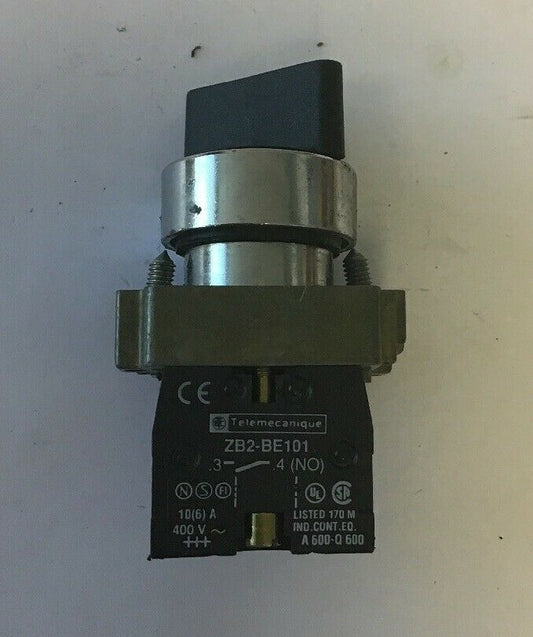 TELEMECANIQUE ZB2-BE101 CONTACT BLOCK 10A 400V W/CONTACT BLOCK ASSY. AND SWITCH