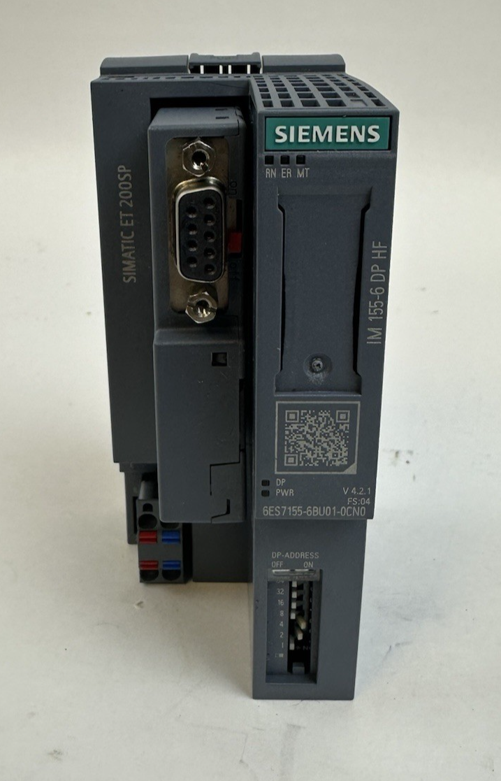 SIEMENS 6ES7155-6BU01-0CN0 SIMATIC ET 200SP PROFIBUS INTERFACE MODULE 24VDC