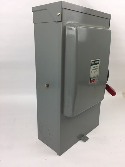 SYLVANIA RD2032SN SAFETY SWITCH 200 AMP 240 VAC NEMA 3R RAINTITE ENCLOSURE 3 S/N