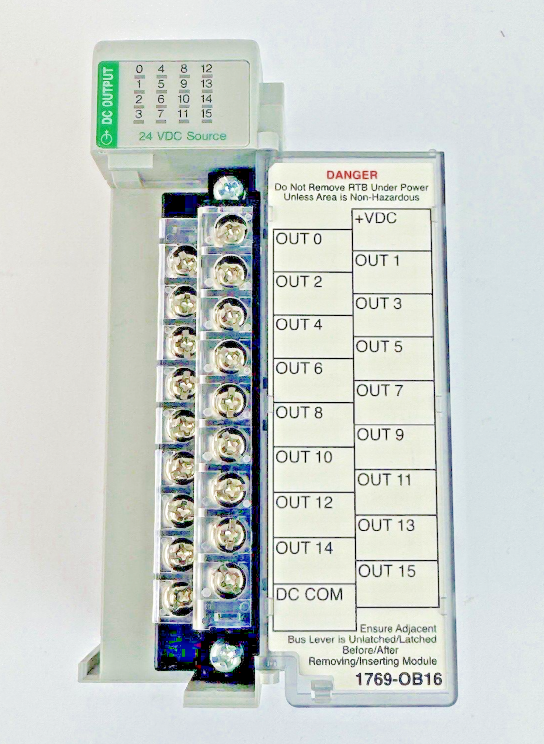 ALLEN-BRADLEY - 1769-OB16 SER. B, F/W REV 3.1, DIR/VER 10000550528/02- 16 PT.