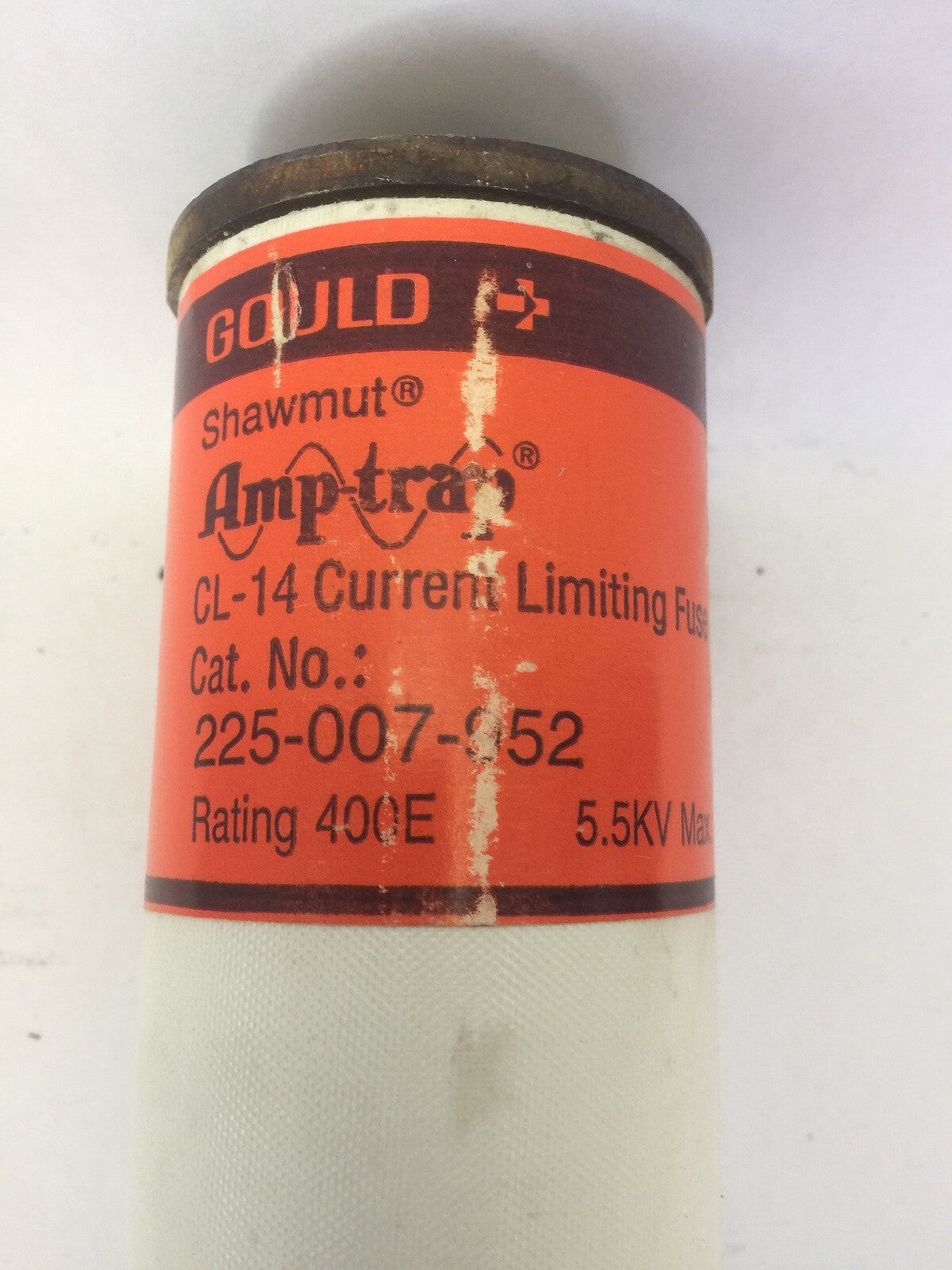 GOULD SHAWMUT AMP-TRAP 225-007-952  CURRENT LIMITING FUSE CL-14 400E 5.5KV MAX
