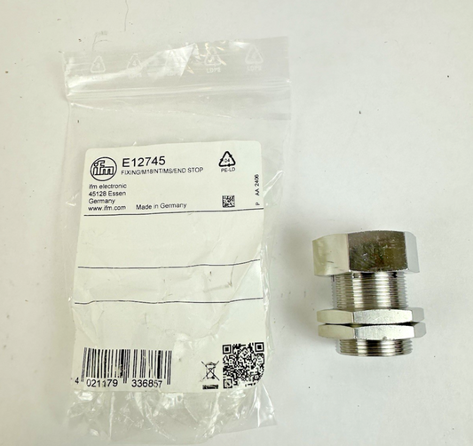 IFM E12745 MOUNTING SLEEVE 18 MM BRASS