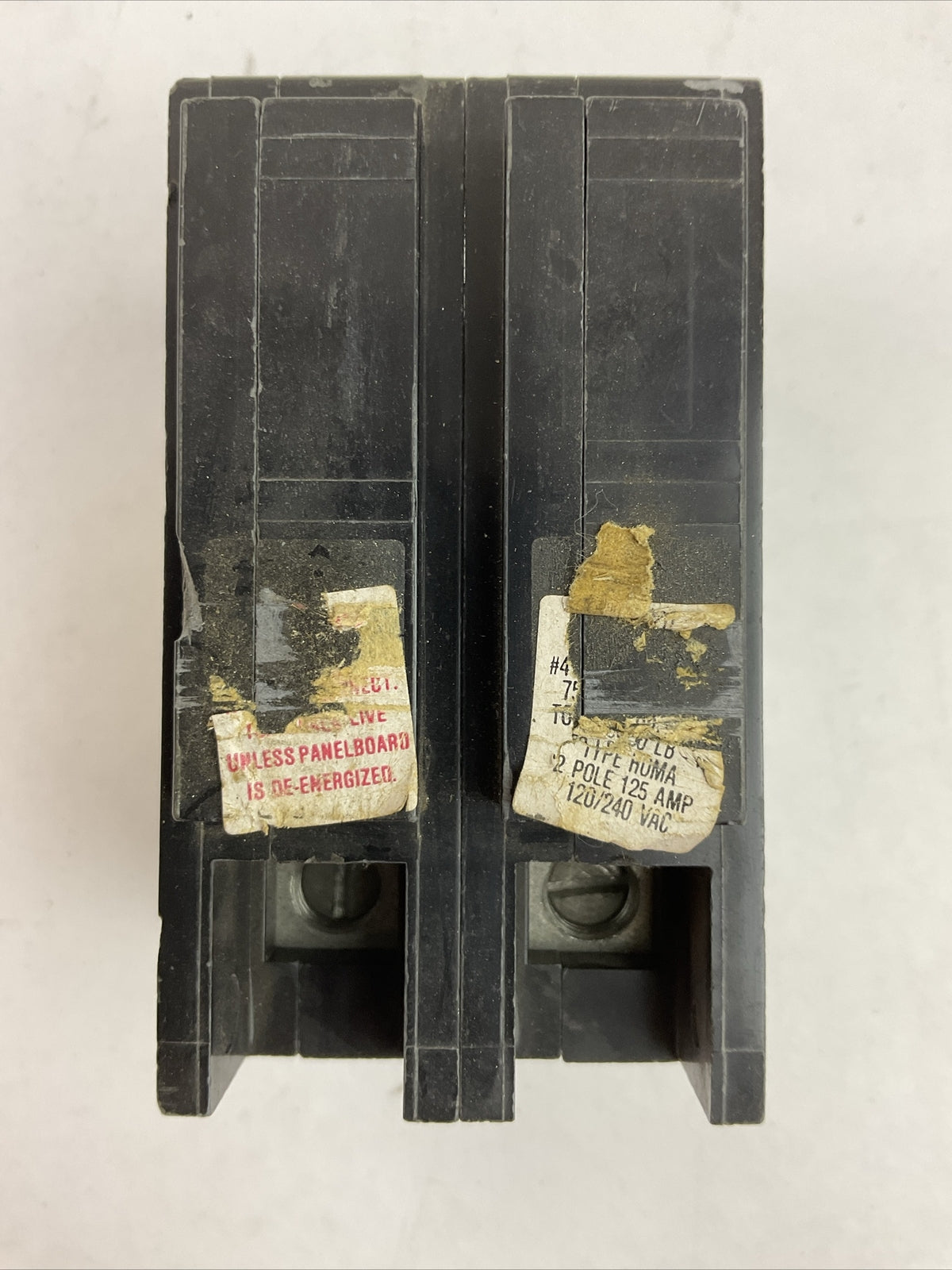 SQUARE D HOML2125 CIRCUIT BREAKER 2POLE 125AMP 120/240VAC SUB-FEED LUG