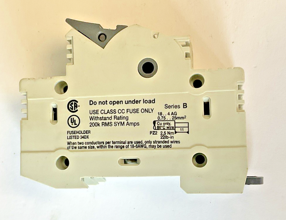 ALLEN BRADLEY 1492-FB2C30-L FUSE HOLDER 30A 600V SER.B