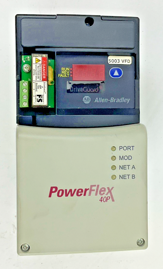 ALLEN BRADLEY 22D-D1P4N104 AC DRIVE SER.A 0.4KW/0.5HP 480V 1.8A