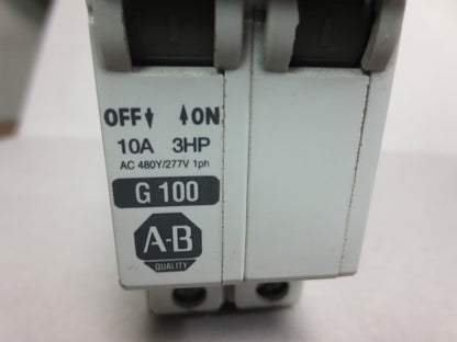 ALLEN-BRADLEY 1492-CB2 Ser. C - 2-POLE CIRCUIT BREAKER, 10A, 3HP