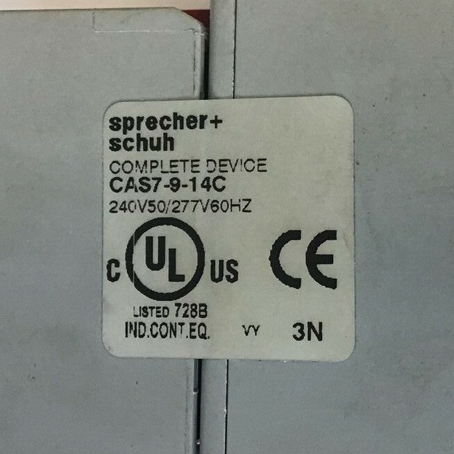 SPRECHER+SCHUH CAS7-9-14C SAFETY CONTACTOR 600VAC