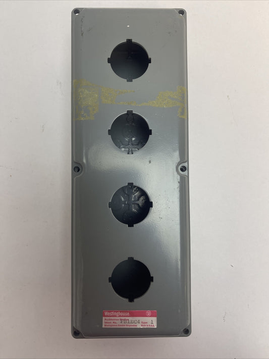 WESTINGHOUSE PB1EB4 PB1EC4 PUSHBUTTON 4 UNIT ENCLOSURE TYPE 1