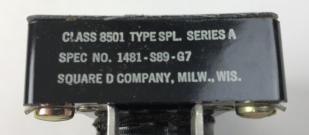 Square D 8501 SPL 1481-S89-G7 Relay