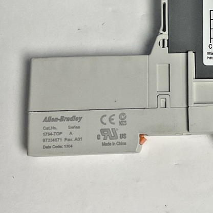 ALLEN BRADLEY 1734-OB8 PLC MODULE SER.C W/1734-TOP BASE SER.A ***LOTOF3***
