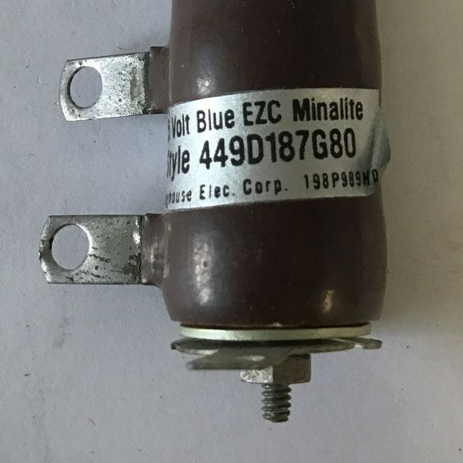 WESTINGHOUSE 449D187G80 TYPE EZC MINALITE 125V BLUE LENS