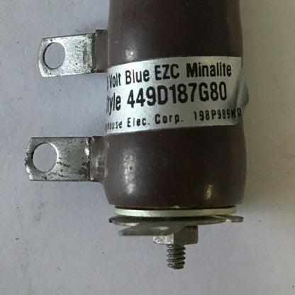 WESTINGHOUSE 449D187G80 TYPE EZC MINALITE 125V BLUE LENS