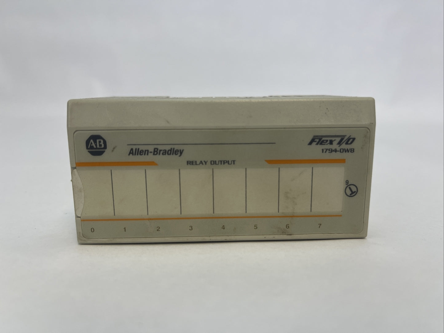 ALLEN BRADLEY 1794-OW8 RELAY OUTPUT MODULE REV D01 SUPPLY 24VDC FLEXBUS 5VDC